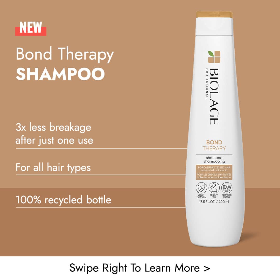 CosmoProf Beautyさんのインスタグラム写真 - (CosmoProf BeautyInstagram)「Take your bonding service to the next level with @Biolage's *NEW* Bond Therapy. Bonding solutions that will keep your clients happy with healthy-looking hair.  ► STEP 1: BOND THERAPY INTENSIVE TREATMENT - The strongest bonding formula that reduces the appearance of split ends by 78%.  ► STEP 2 BOND THERAPY SHAMPOO - 3x less breakage after just one use.   ► STEP 3 BOND THERAPY CONDITIONING FOAM - 10x stronger hair after one use; great for fine hair.   ► STEP 4 BOND THERAPY CONDITIONER - Coconut oil restores over processed hair leaving hair feeling 16x more conditioned.   ► STEP 5 BOND THERAPY SMOOTHING LEAVE-IN CREAM - For all hair types for 3x smoother hair and 3x improved detangling.  For all your Biolage needs, come visit the Cosmo Prof 'Repair Shop' online or in-store today! We also offer 2-hour delivery so start retailing today!  #CosmoProf #Biolage #BondRepair #BondTherapy #SplitEnds #BehindTheChair」10月2日 7時00分 - cosmoprofbeauty
