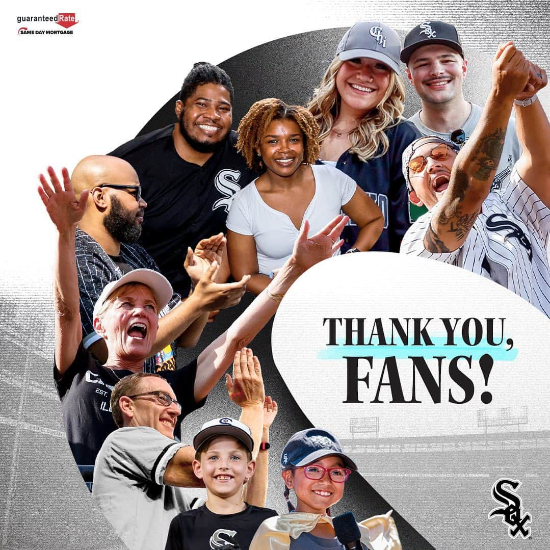 シカゴ・ホワイトソックスさんのインスタグラム写真 - (シカゴ・ホワイトソックスInstagram)「Thank you for everything this season, Sox fans. We can’t wait to see you back at Guaranteed Rate Field in 2024!」10月2日 7時23分 - whitesox