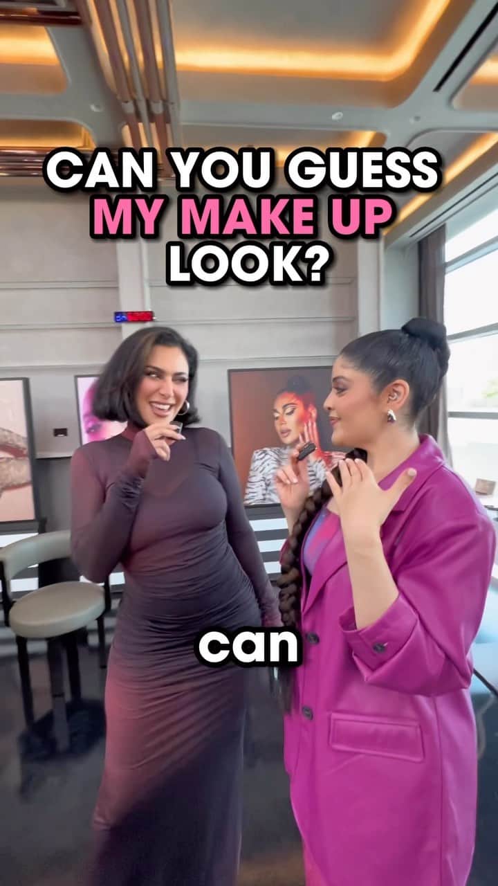 Huda Kattanのインスタグラム：「Can @hudabeauty guess @hadeelmarei’s makeup look? 👀 Huge news guys, QUEEN HUDA’S HERE!!! Catch her on the upcoming episode of Sephora Squad House this Tuesday! What do you think Huda’s challenge will look like? 💖   #SephoraSquad #SephoraSquadHouse #SephoraSquadHouseSeason4 #شلة_سيفورا #شلة_سيفورا_الموسم_الرابع」