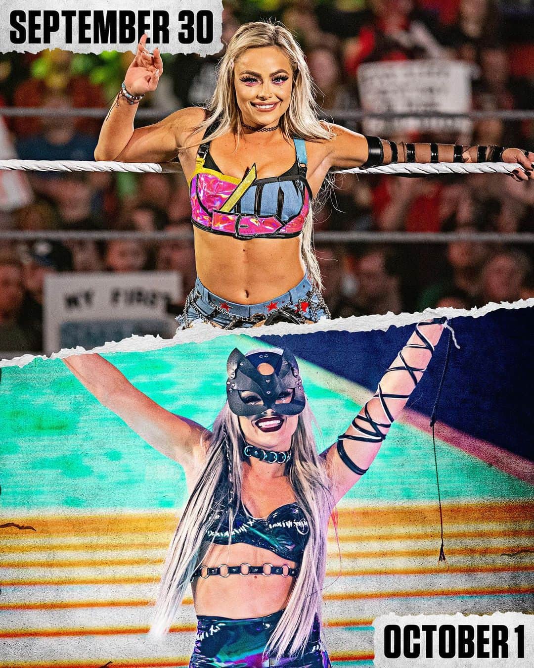 WWEのインスタグラム：「When the calendar shifts to October 🎃」