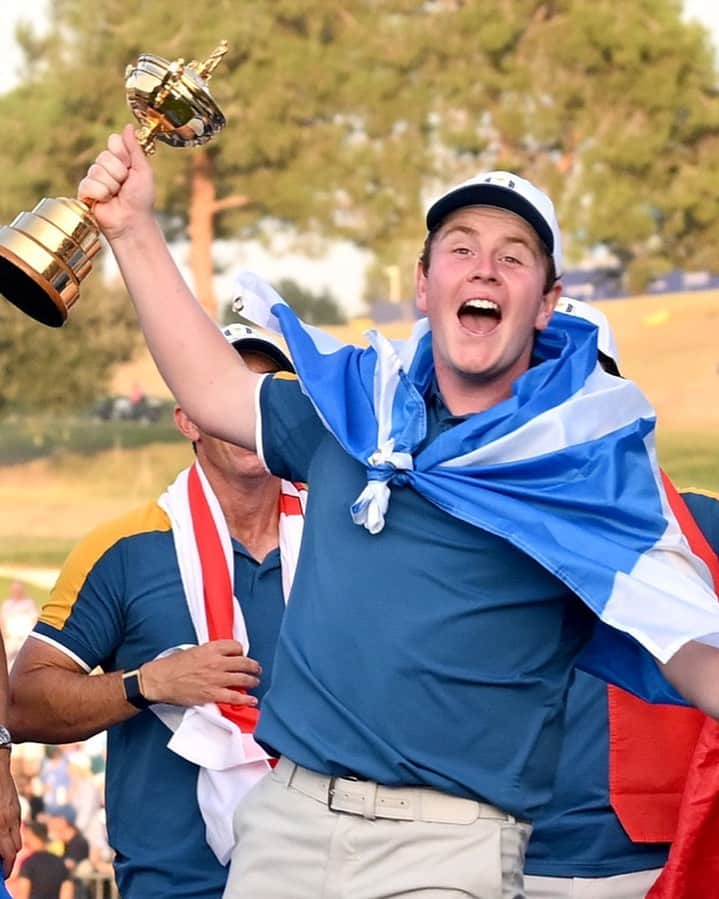 ロバート・マッキンタイアのインスタグラム：「The only undefeated rookie ⭐️🏴󠁧󠁢󠁳󠁣󠁴󠁿 #TeamEurope | #RyderCup」