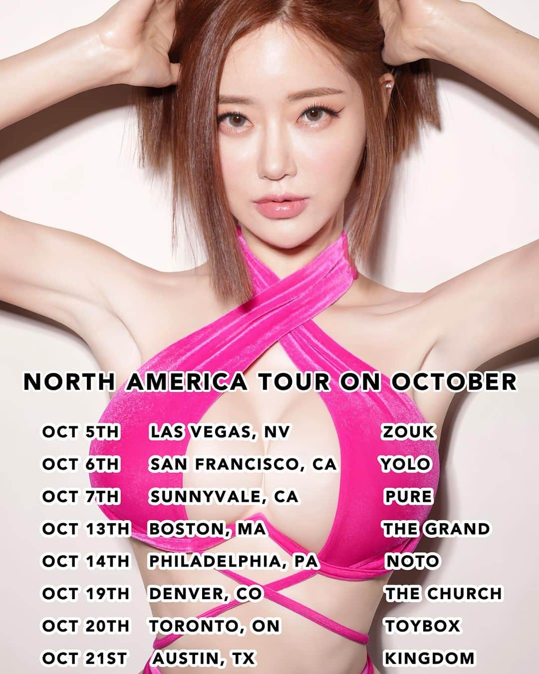 Dj Sodaのインスタグラム：「I’m so proud of myself and super happy to be able to do my 5th US tour💕 Tours are always tough and tired, but I’m so happy when I meet fans all over the world💓💗💘  See you soon🙌🏻💖」