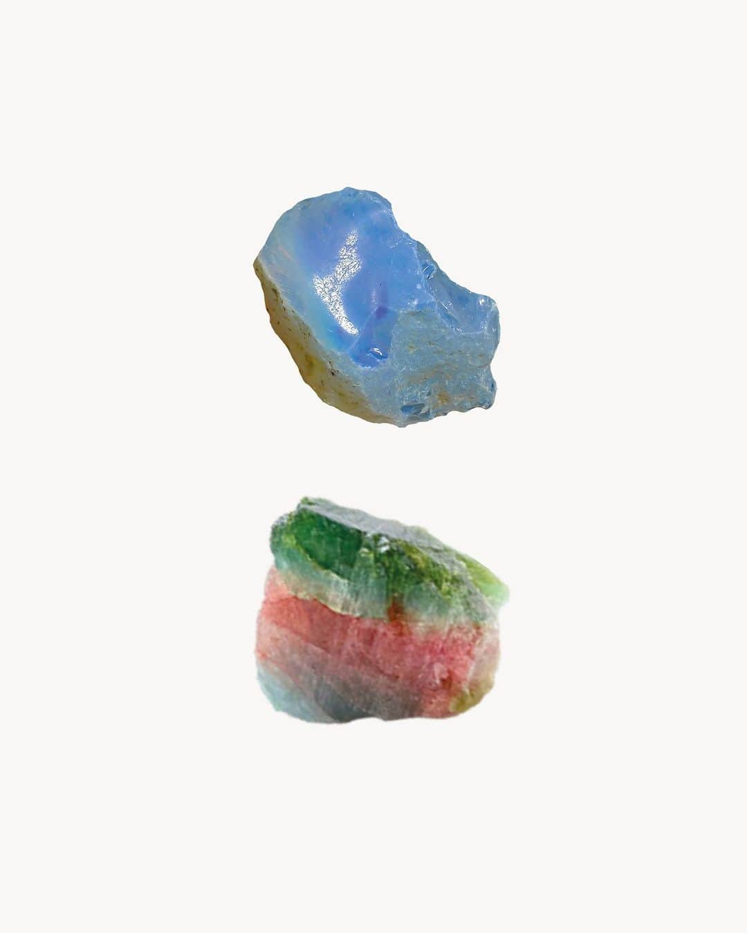 カレ ジュエリーのインスタグラム：「Octobers birthstones 💎 Opal & Tourmaline  Opal is the gemstone for creativity, freedom, self-expression, and love, while Tourmaline is the gemstone for tolerance and compassion, bringing understanding for yourself and for others.   Find your birthstone via link in bio.」