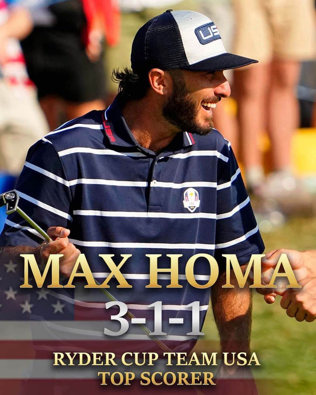 チョン・インジさんのインスタグラム写真 - (チョン・インジInstagram)「Max Homa led all @rydercupusa players with 3.5 points in his #RyderCup debut. 🇺🇸」10月2日 4時00分 - golfchannel