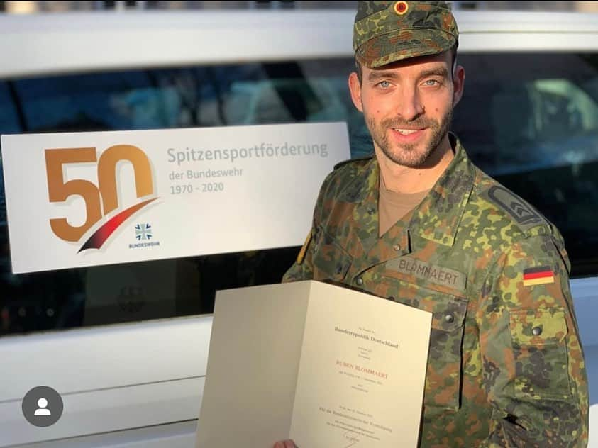 ルーベン・ブロマールトさんのインスタグラム写真 - (ルーベン・ブロマールトInstagram)「Oberfeldwebel Blommaert, ich melde mich ab 🫡   Vielen Dank @bundeswehr @spitzensport_bundeswehr für die Unterstützung in den letzten 9Jahren.  Nach Beendigung meiner Karriere ist nun auch meine Zeit als Sportsoldat zu Ende.  Ich durfte alle Lehrgänge für Spitzensportler durchlaufen und ich möchte mich bei allen tollen Kameraden bedanken!  Es war mir eine Ehre Deutschland zu repräsentieren 🇩🇪」10月2日 4時23分 - rubenblommaert