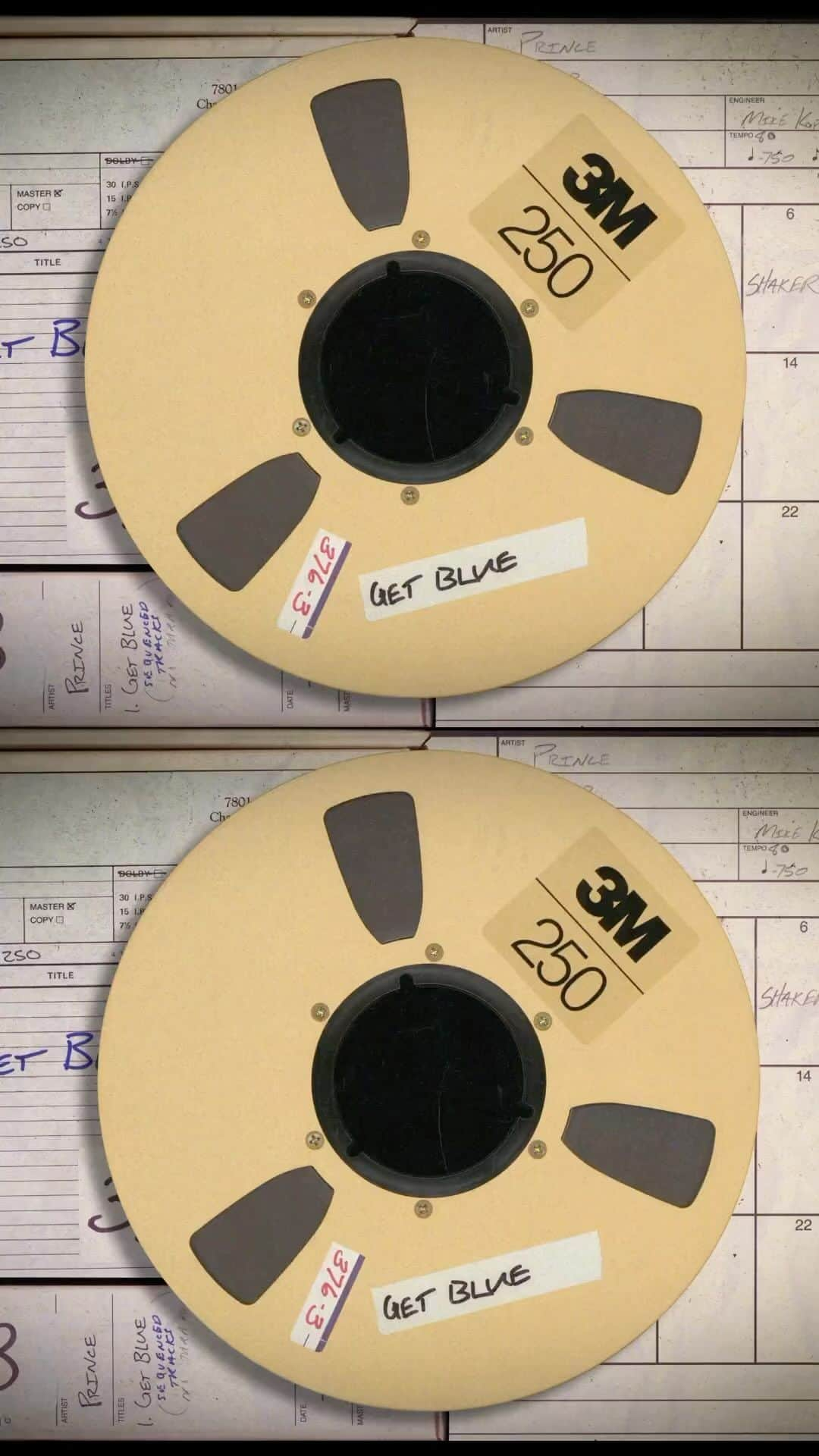 プリンスのインスタグラム：「Originally created by Prince at Paisley Park in March of 1991, “Get Blue” later appeared on R&B artist Louie Louie’s 1993 album Let’s Get Started. This new, previously unreleased demo showcases Prince playing every instrument and overseeing all aspects of the recording and mixing of the song. Stream & Download link in bio.」