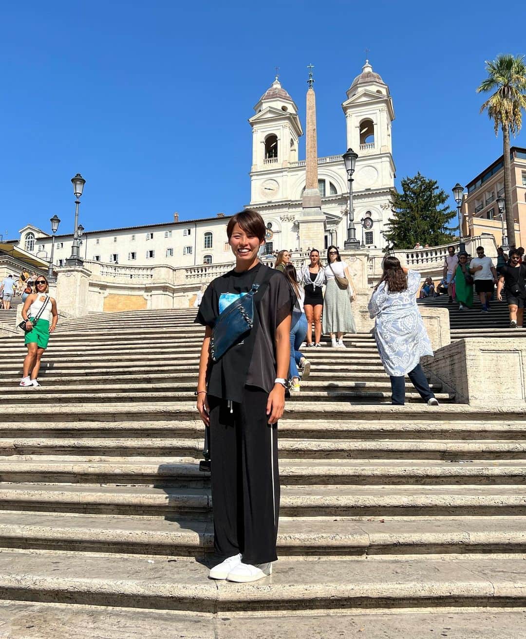 熊谷紗希さんのインスタグラム写真 - (熊谷紗希Instagram)「Tours of Rome🇮🇹❤️ with tour guide @moeka_1207 😂 コロッセオ、真実の口、トレヴィの泉、スペイン広場と、Romaを堪能しました🤩✌🏻 1日は施設無料Dayだったみたいで、どこの施設も大行列により中には入れませんでしたが😂、ローマの雰囲気は充分味わえました😆❤️ ガイド、そして下調べたくさんありがとう❤️🙏🏻 Grazie @moeka_1207 & @chansaki__gramm 💋 最高に楽しかったです😍❤️ #感謝」10月2日 5時40分 - kumagai1017