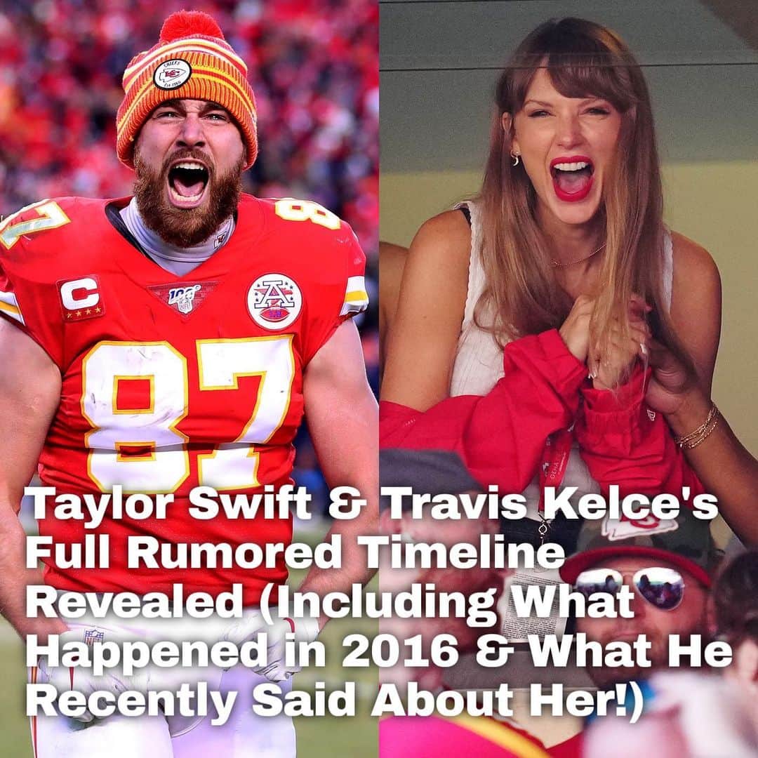 Just Jaredさんのインスタグラム写真 - (Just JaredInstagram)「Ahead of Taylor Swift's rumored attendance at Travis Kelce's Sunday night football game against the New York Jets, take a look at everything we know about their rumored romance, including what happened back in 2016, what he just said about her, and more! #TravisKelce #TaylorSwift #KansasCityChiefs #NewYorkJets Photo: Getty」10月2日 6時41分 - justjared