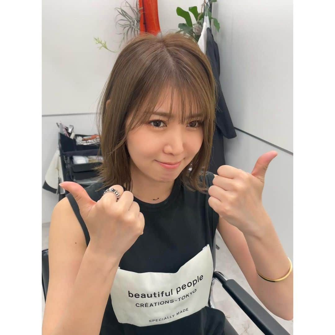 おかゆさんのインスタグラム写真 - (おかゆInstagram)「🎼🐶💇🎶🎸💫🌈  今日は午前中からメンテナンス💈✂︎ 量も取って長さも揃えて頂いてサッパリ！🤩 カラーも拘りを完璧に仕上げて下さり感謝です…🥹🪄  河上さん @seiichirookawakami  ありがとうございました🤗🌈  ただいま再放送中の BS-TBS「#昭和歌謡ベストテンDX」 "デュエット特集"ご覧頂いていますか…？🎸🤍 https://bangumi.org/tv_events/seasons?ggm_group_id=42&season_id=787624  #メンテナンス #GOTODAY #銀座arc  #ヘアカラー #hair #haircolour」10月2日 17時13分 - okayu_dayu