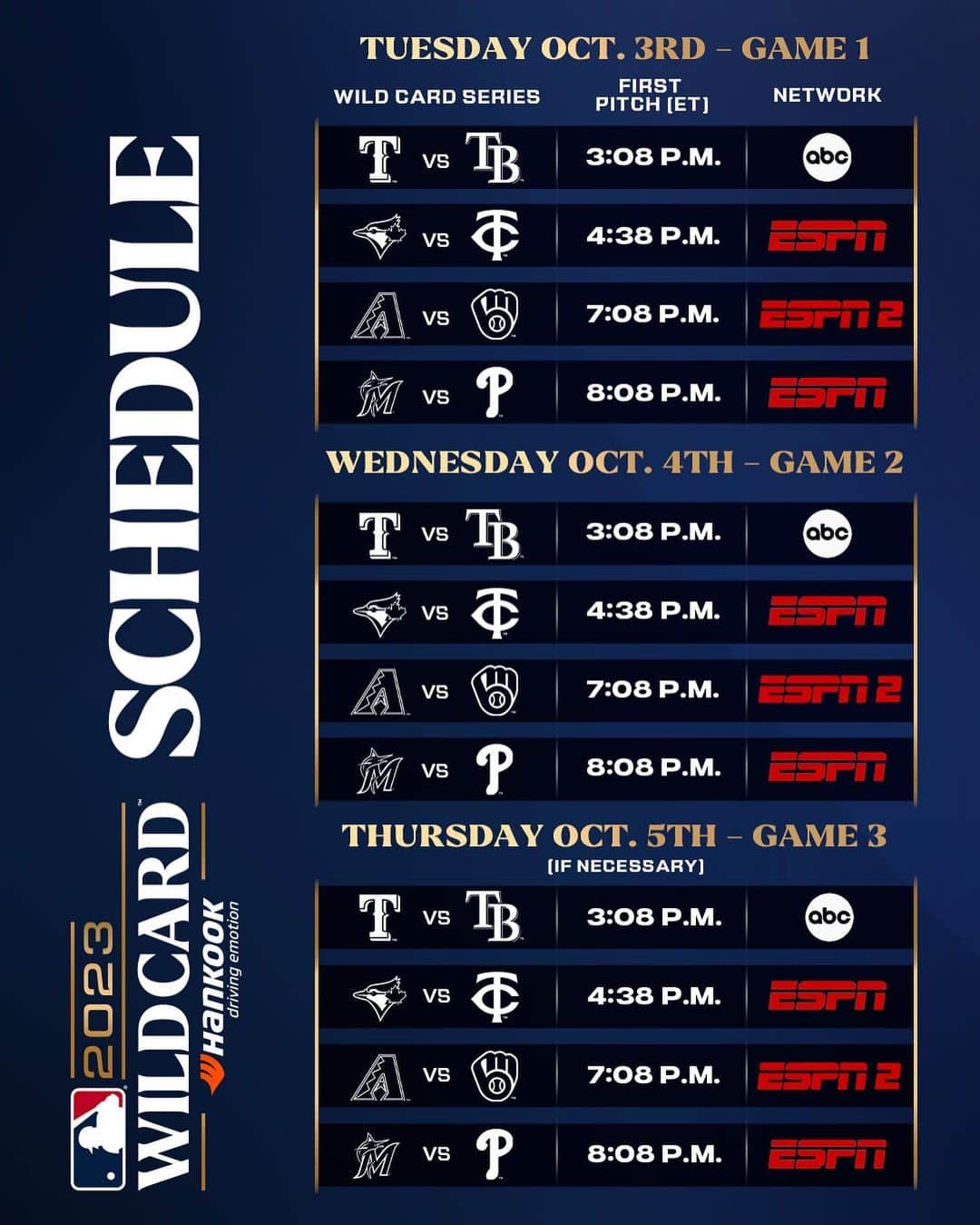 MLBさんのインスタグラム写真 - (MLBInstagram)「We know what we’ll be doing all day Tuesday-Thursday.   How about you?」10月2日 9時55分 - mlb