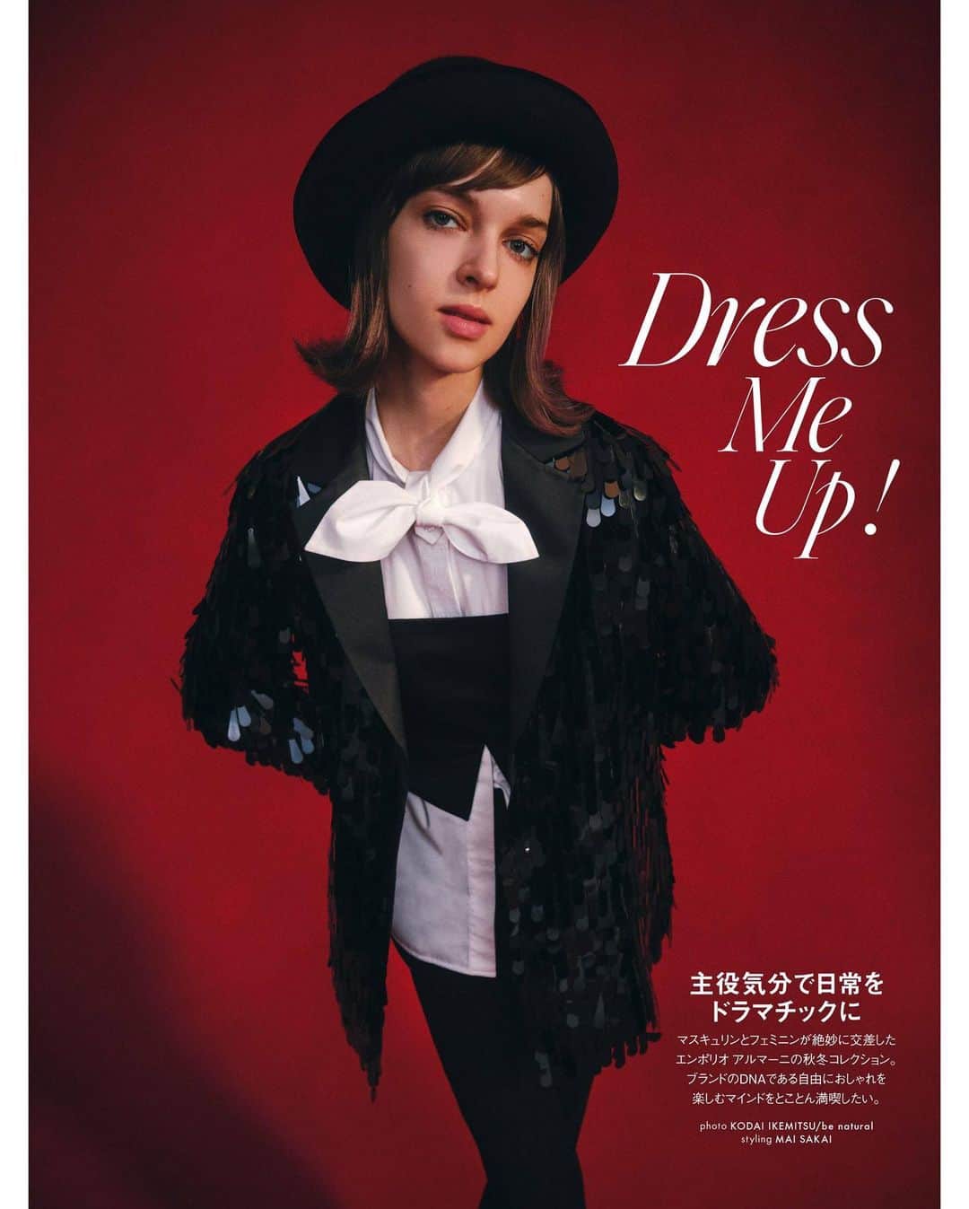 ZUCCA Modelsのインスタグラム：「LENA CAT @ellejapan Nov’23 @unlencat #tokyorebels   Photo: @kodaiphoto  Stylist: @mp_maipu  Hair: @yu__nagatomo  Makeup: @takenaka_makeup」