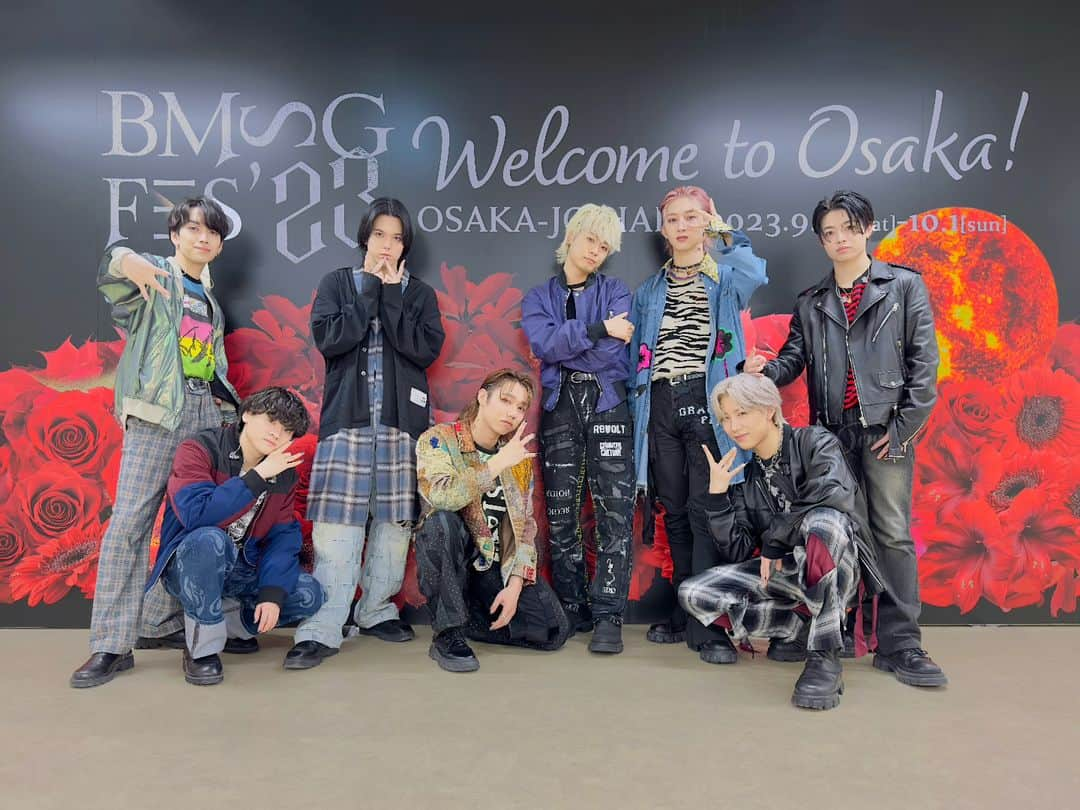 MAZZELのインスタグラム：「BMSG FES’23  2023.09.23-10.01 TOKYO & OSAKA  ありがとうございました❤️‍🔥  #MAZZEL #BMSG23」