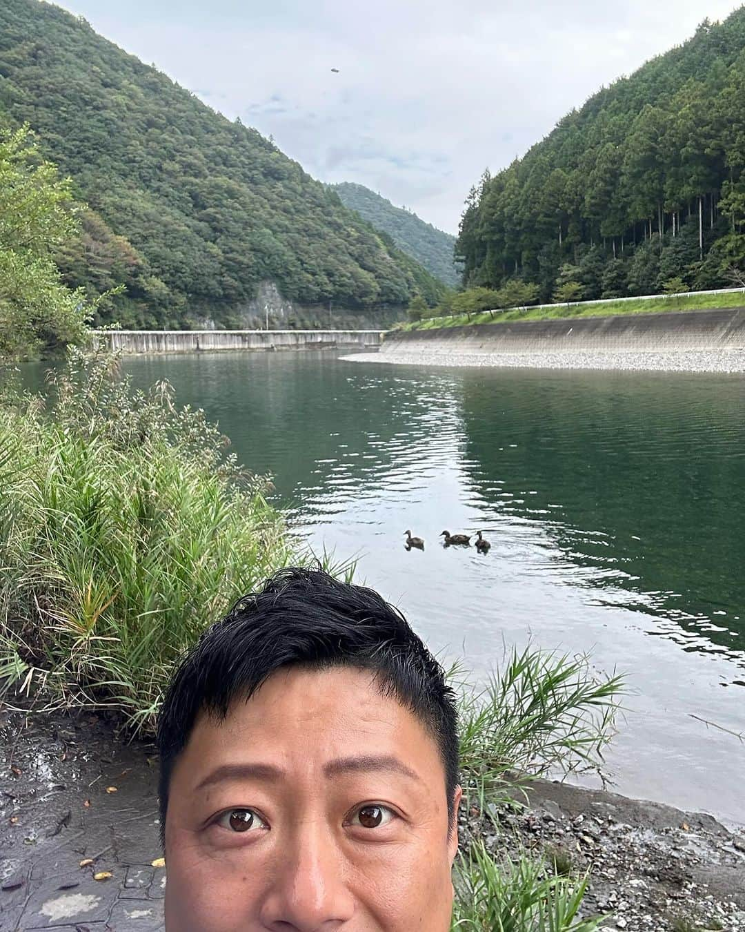 やのぱん（矢野ひろし）さんのインスタグラム写真 - (やのぱん（矢野ひろし）Instagram)「昨日の、ロケで川に行った時、 鴨ちゃん🦆がいて、 近づいても、怖がらずに、 むしろ ガァガァないて喋ってくれる！！  てか、カモて、こんな鳴き声やったんや！  #鴨　##鳴き声　#龍神村　#かわいい」10月2日 14時04分 - yanopan1103