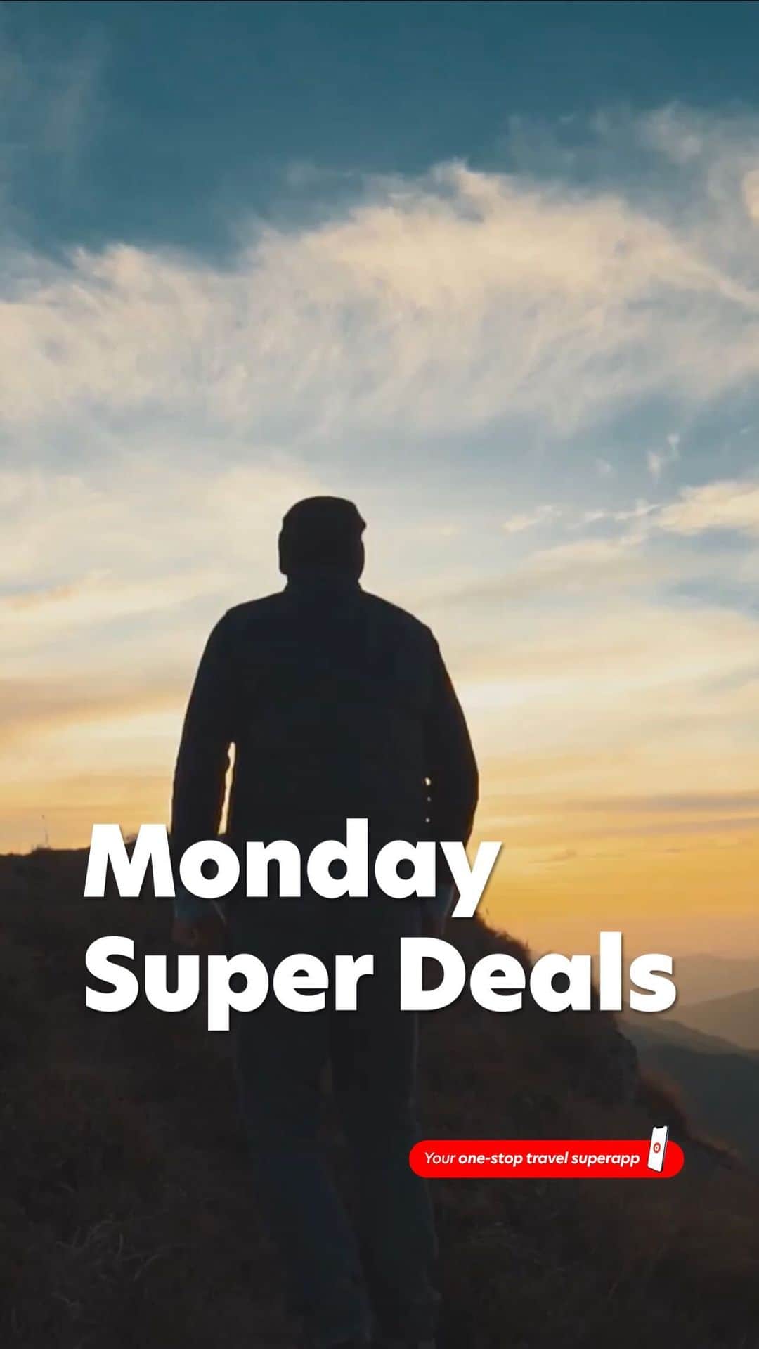 エアアジアのインスタグラム：「Let your travel goals soar this October with Monday Super Deals on airasia Superapp, your one-stop travel superapp! ✈️ 🏨 🚗 🍱 🛍️   Tag your family and friends to share the excitement and embark on these fantastic adventures together! 🌍👫   #airasiaSuperapp #onestoptravelsuperapp #exploretheworld #MondaySuperDeals」