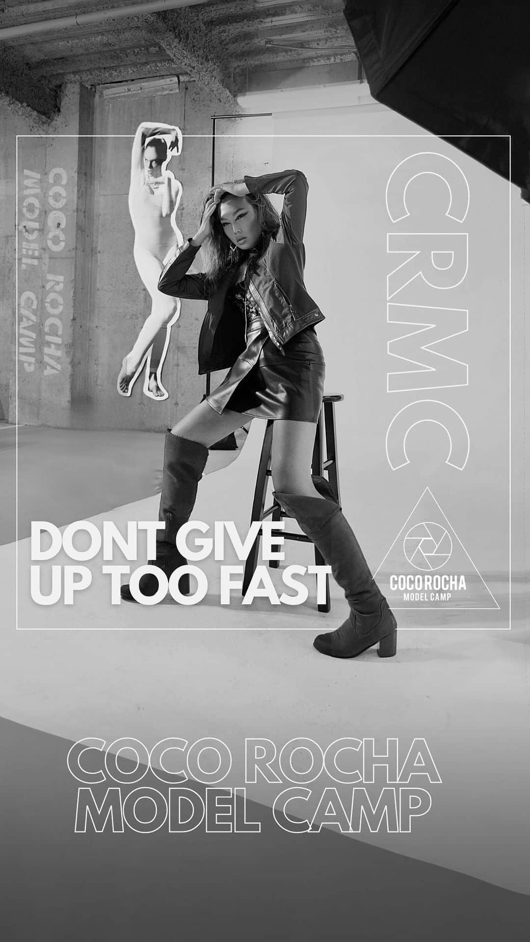 ココ・ロシャのインスタグラム：「Greatness is built on perseverance. If you need motivation to keep pushing, keep growing, and watch yourself transform into a better, bolder you we are ready to help. #CocoRochaModelCamp」