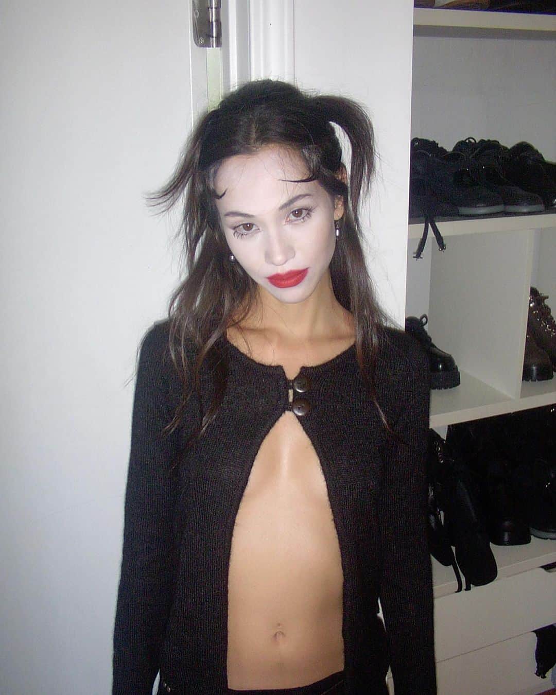 UNIFのインスタグラム：「Kiko bts   Slint top and Rhianne dress   Makeup by @becomingeden  Hair by @jennaleeartistry」