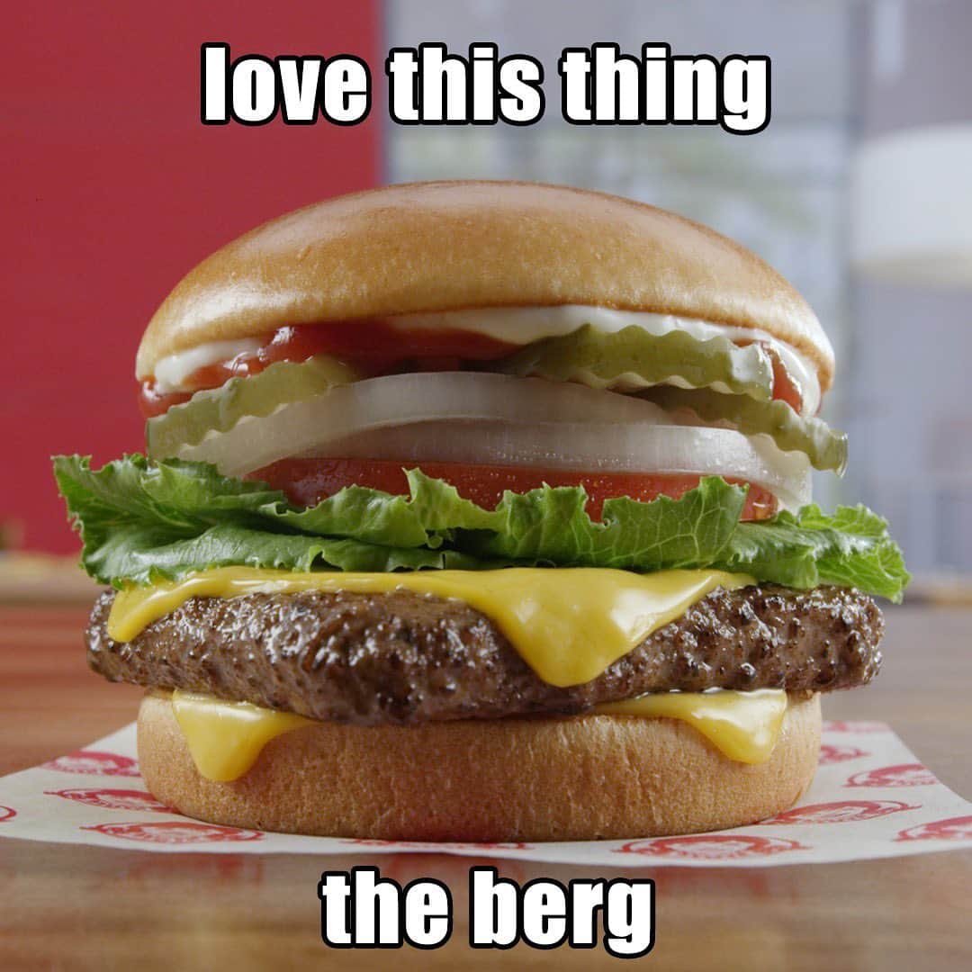 ウェンディーズのインスタグラム：「One berg please. Thank.」