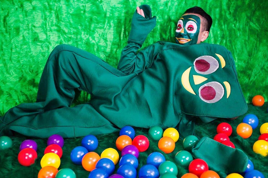 冨沢ノボルのインスタグラム：「GUMBY💚💚💚  @ninagawamika  @i.am.not.noboru」