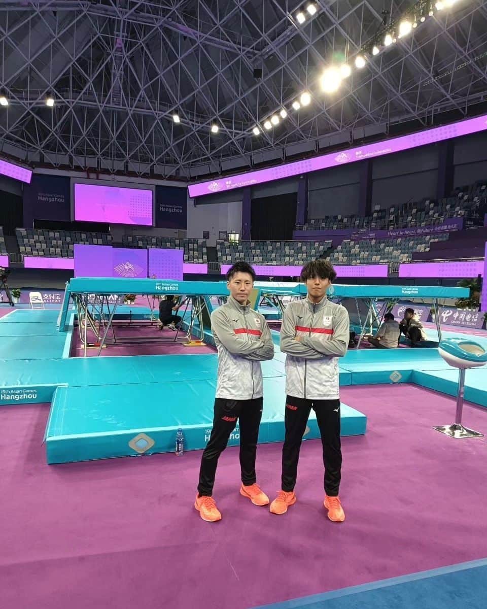のインスタグラム：「#杭州アジア大会 #トランポリン 女子は、佐竹玲奈が5位、櫻井愛菜が6位と競技を終え、明日は男子競技となります💪 皆様、応援よろしくお願いします！！✨️🇯🇵  《男子選手》 山田大翔 、宮野隼人   #体操ニッポン #AsianGames #teamjapan  @teamjapanjoc」