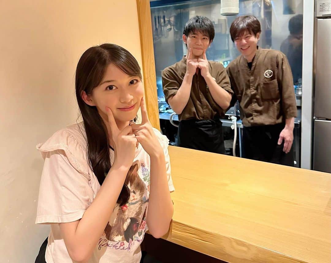 牧野真莉愛さんのインスタグラム写真 - (牧野真莉愛Instagram)「♡ ♡ 💖もつ料理 幸 大名店💖 幸せすぎる💕おいしんじょう❤️❤️❤️ 2023.10.1 ♡ ♡  #もつ鍋幸 #もつ料理幸 #幸 #幸大名店 #ポテトサラダ ※写真撮る前に食べちゃった🥺 #サガリ刺 #焼サガリ #もつ鍋 #ちゃんぽん #雑炊 #モーニング娘23 #牧野真莉愛」10月2日 18時19分 - maria_makino.official