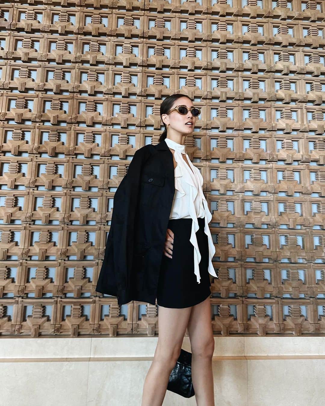 藤井夏恋のインスタグラム：「一緒に撮りたくなる壁」