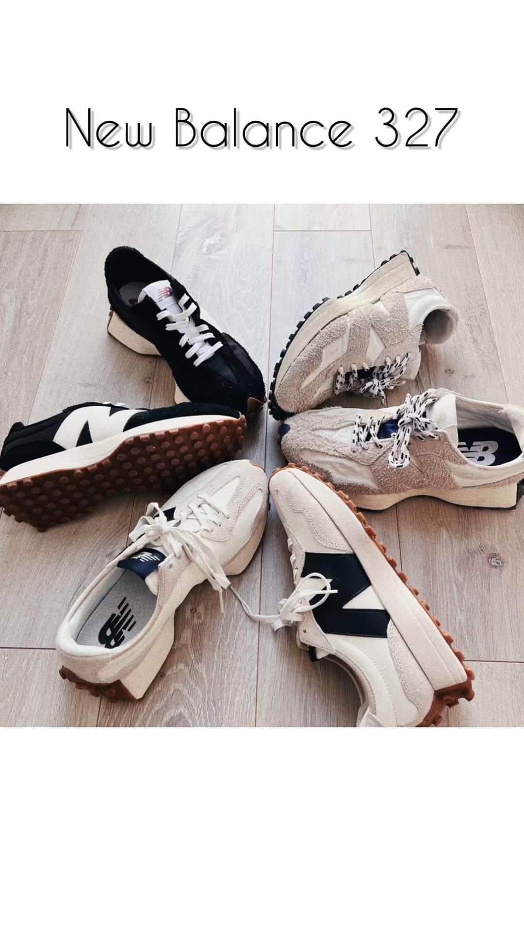 ᴄʜɪɪ➢sʜᴏᴘ@ʀᴇsᴏʀᴛᴄᴏʟʟᴇᴄᴛɪᴏɴ.ᴊᴘのインスタグラム：「327まとめ👟  合わせやすくて 程よいボリューム感がカジュアルすぎず ハイブラのスニーカーのように 品があって使いやすい💕  #スニーカー#スニーカーコーデ#スニーカー女子  #sneaker#sneakerhead #足元#足元倶楽部#ニューバランス#ニューバランス327 #newbalance#newbalance327#fashion#coordinate #fashionblogger#fashionstyle#coordinates」