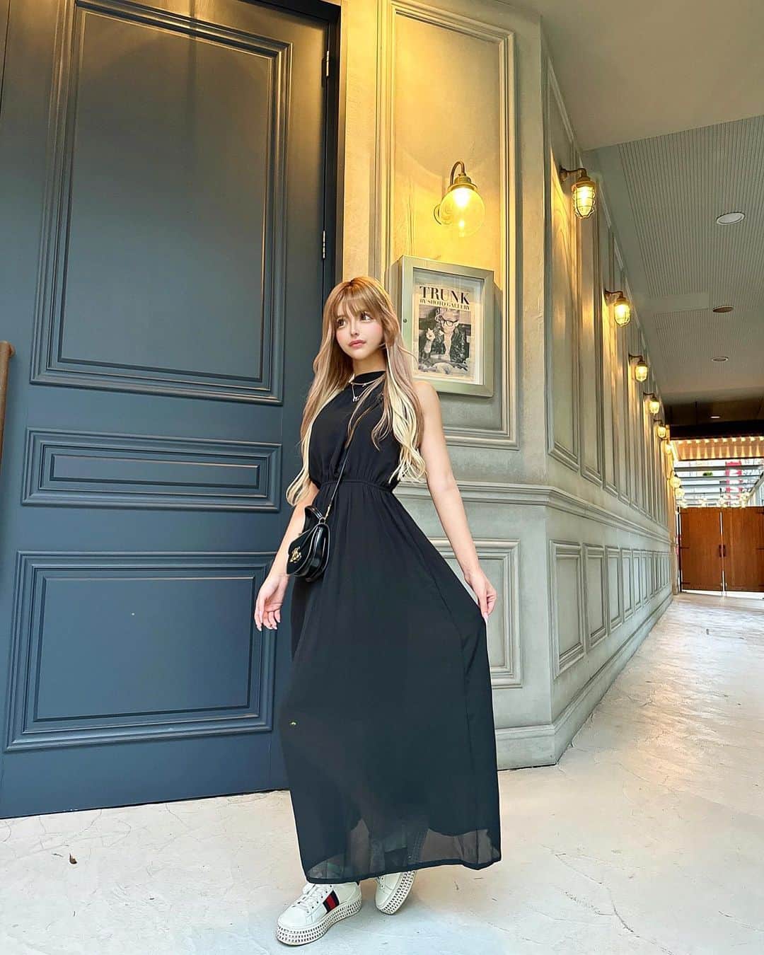 アンジェリカのインスタグラム：「Today’ me💕💕💕 ┈┈┈┈┈┈┈┈┈┈ 👗: @airy_officiiall  ┈┈┈┈┈┈┈┈┈┈ きょーのこーで🤦🏼‍♀️🤎 ロング珍しいかもーっ🫶🏻 ┈┈┈┈┈┈┈┈┈┈ #私服紹介 #購入品紹介」