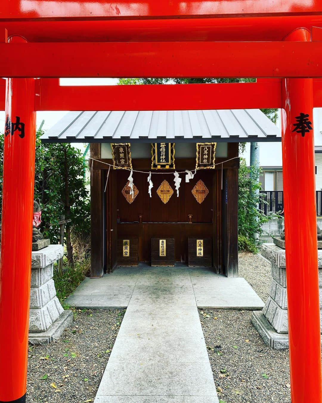 佐伯紅緒のインスタグラム：「ピンチの時はたいてい神社仏閣に丸投げすることにしています。  今日のお題は「なにか良いタイトルをください」  30分後、降りてきました。  本日の登板は赤城神社の出世稲荷さまでした。  ありがとうございます。  エンディングテーマまでおまけにつけていただき、感謝しかありません。」