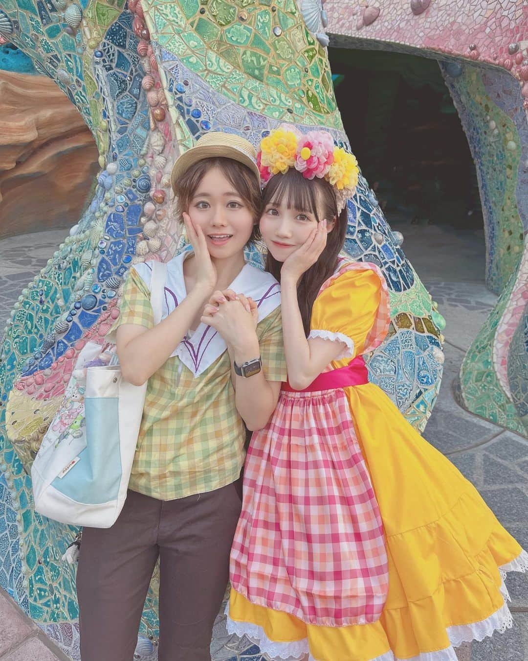 青葉ひなりさんのインスタグラム写真 - (青葉ひなりInstagram)「ダッフィーとシェリーメイちゃんʕ·ᴥ·ʔ  #disney #disnysea #ディズニー#ディズニーシー #ディズニーハロウィン #dハロ仮装 #dハロ #ダッフィーコーデ #ダッフィーコスチューム  #シェリーメイコーデ #シェリーメイコスチューム #ダッフィーフレンズ #ダッフィー」10月2日 19時52分 - hinari_festive