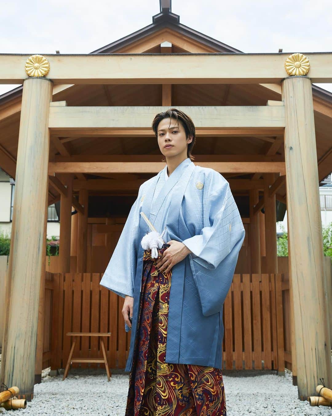やまとのインスタグラム：「🇯🇵  Photographer: @kazuki_nagayama Hair&make: @continue_toshiyasuoki  #コムドット #コムドット5歳」