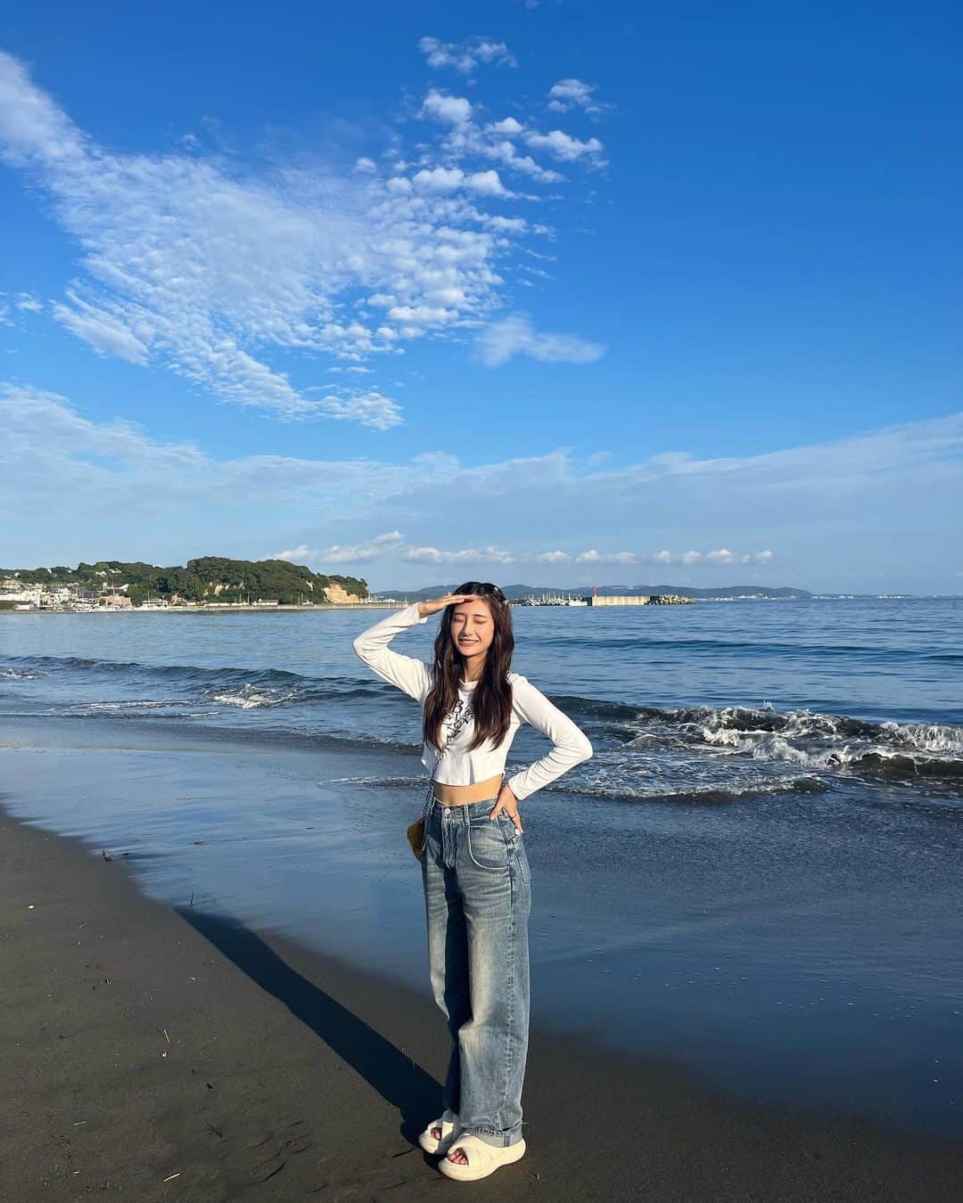 大西陽羽のインスタグラム：「江ノ島🏝‎🤍」