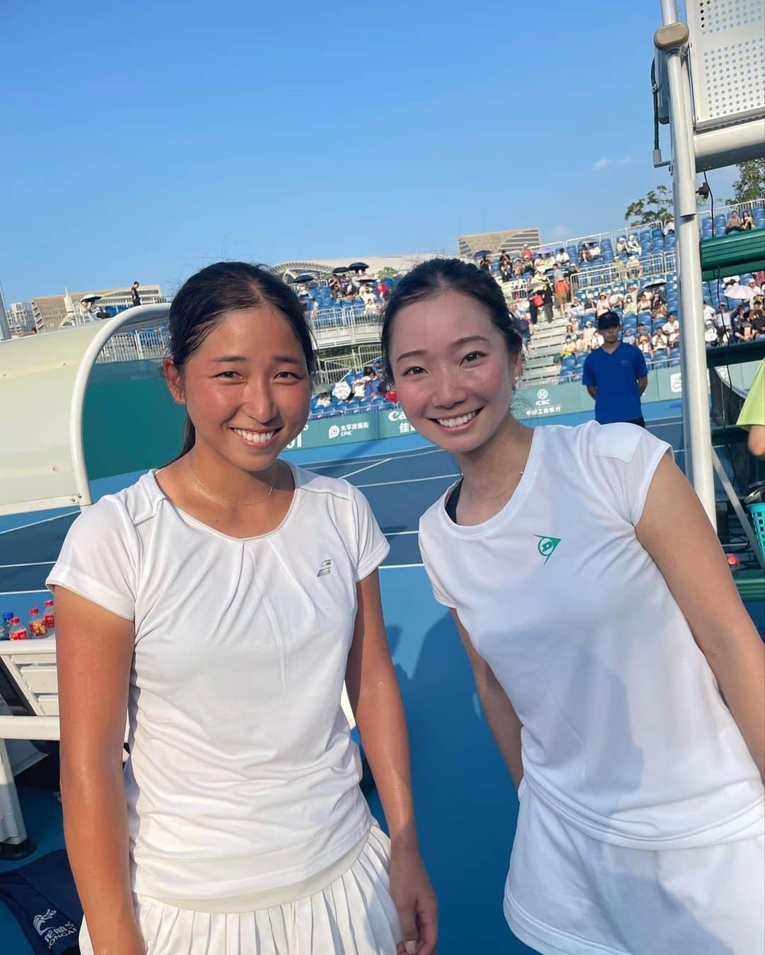 小堀桃子さんのインスタグラム写真 - (小堀桃子Instagram)「. . . 👭🫶 . . . #asiangames #asiangames2022 #teamjapan #tennis #がんばれニッポン #アジア大会 #hangzhou #chaina」10月2日 20時29分 - kobo_mo