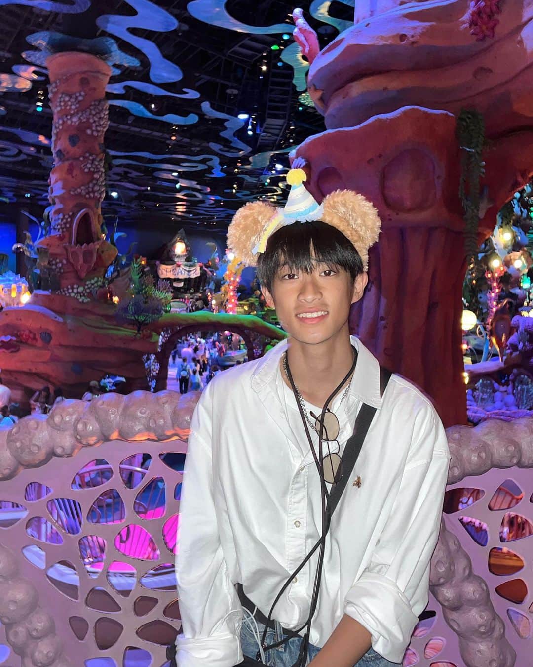神田聖のインスタグラム：「ずっと楽しみにしてた親戚旅🚅🐭💫 ディズニーへ遊びに行ってきました☺️  本当にすっごく楽しかった！！ また行ける日まで勉強にダンスに色々頑張ります🫡」