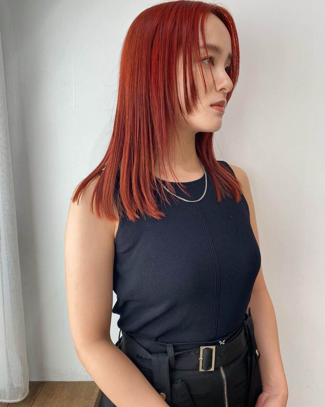 高橋美穂のインスタグラム：「. 秋仕様に少し深みのある色味にチェンジ🍒🍊」