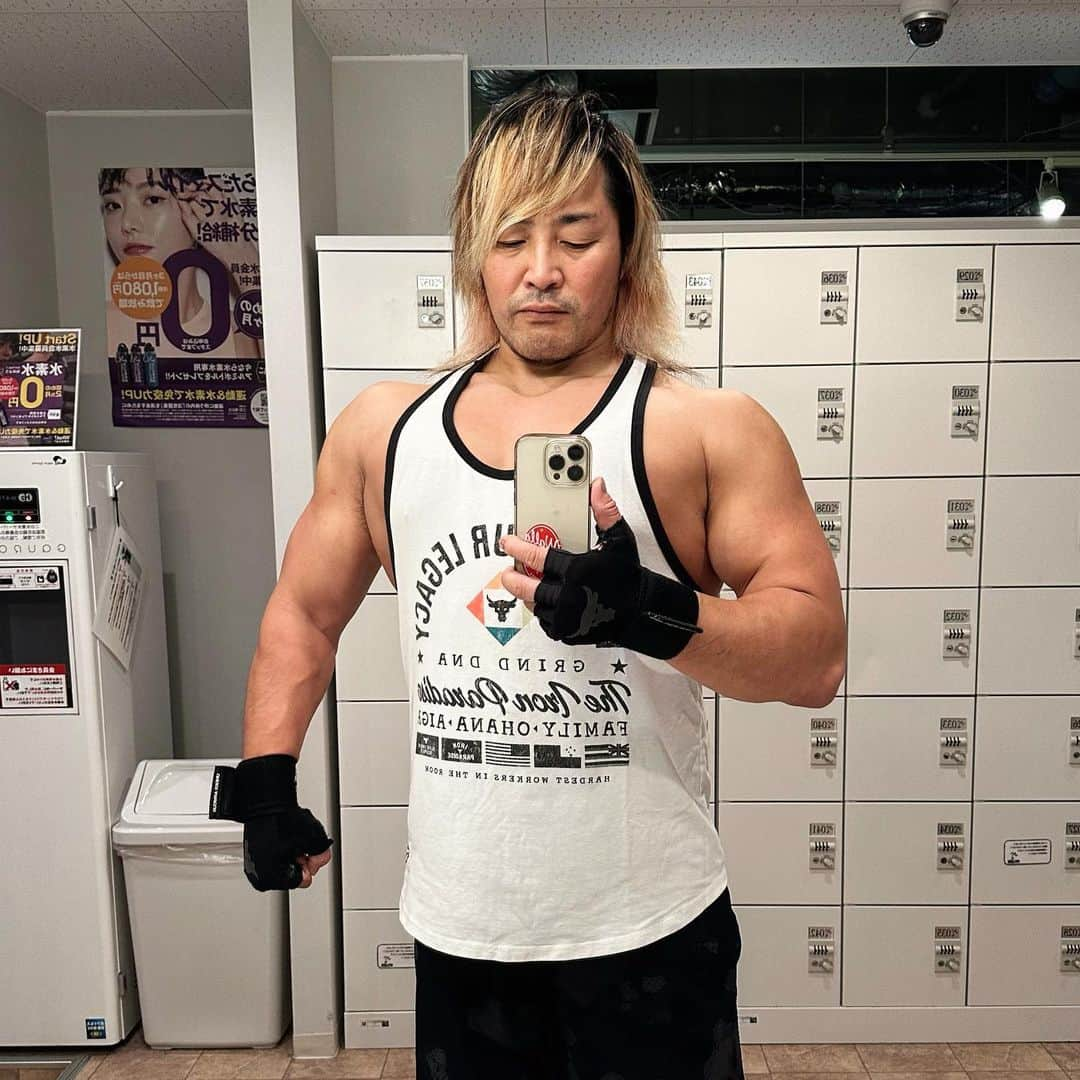 棚橋弘至のインスタグラム：「#胸トレ #chestday #anytimefitness #盛岡  いい感じ👍」