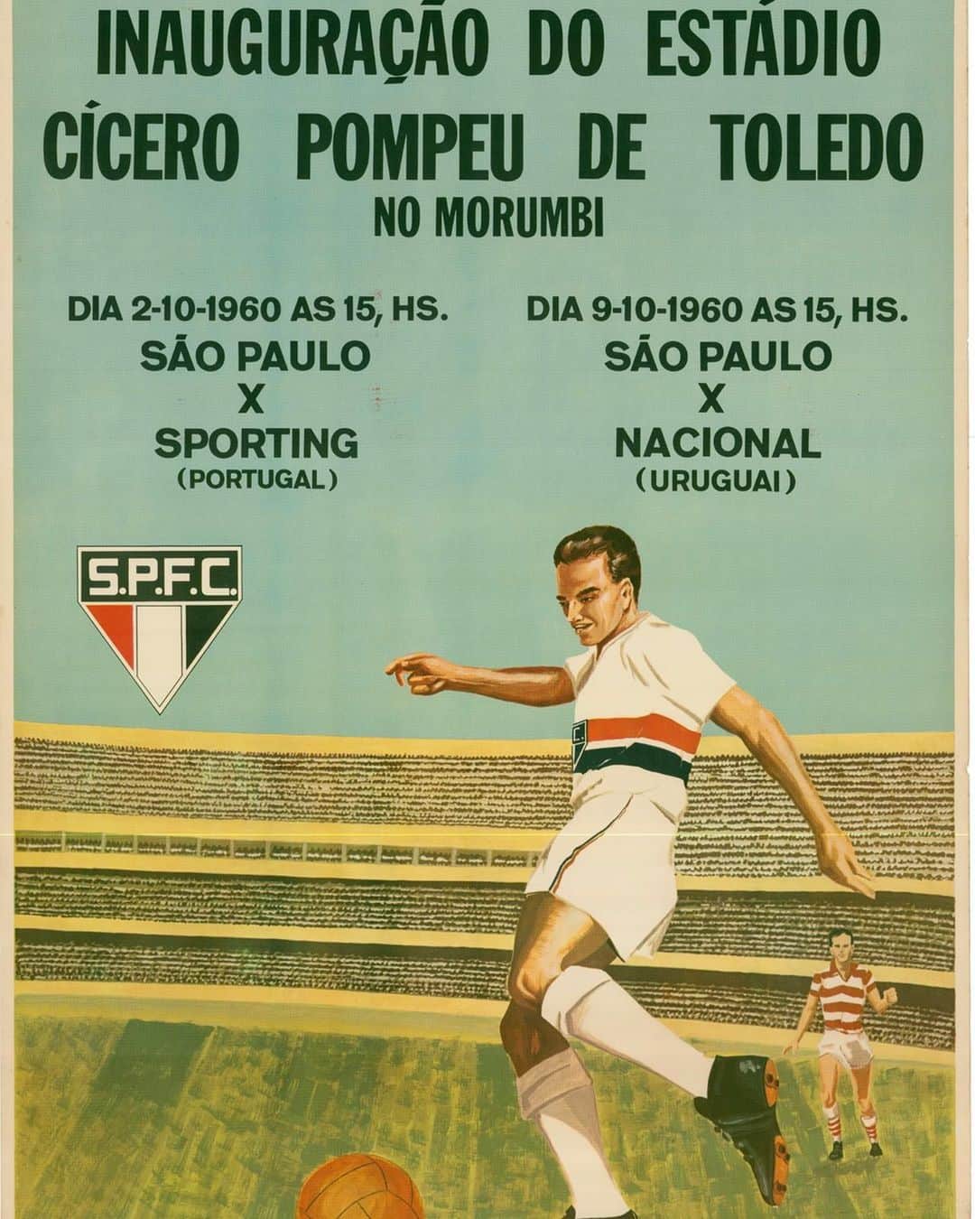 São Paulo FCさんのインスタグラム写真 - (São Paulo FCInstagram)「Há 6️⃣3️⃣ anos, o São Paulo realizou o grande sonho de inaugurar a sua casa. Em jogo contra o Sporting (POR) - vitória por 1 a 0, gol feito por Peixinho -, o Morumbi foi aberto ao público após oito anos de obras, que duraram até 1970, quando a construção foi finalizada.  Feliz aniversário ao lugar favorito dos são-paulinos 🏟️❤️🤍🖤  #MemóriaTricolor #SPFCpedia 🇾🇪」10月2日 21時05分 - saopaulofc