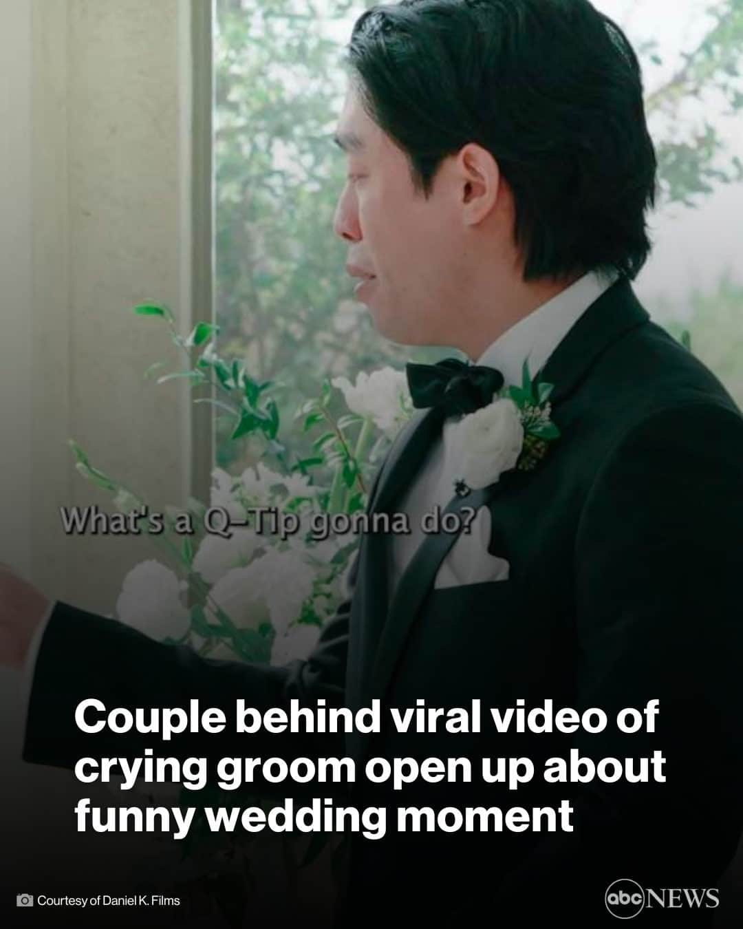 ABC Newsのインスタグラム：「Weddings are often emotional affairs but for one couple, their vow recital was especially memorable after a clip of the groom bursting into tears went viral on social media. MORE AT LINK IN BIO. #NEWS #WEDDING #RELATIONSHIPS #MARRIAGE」