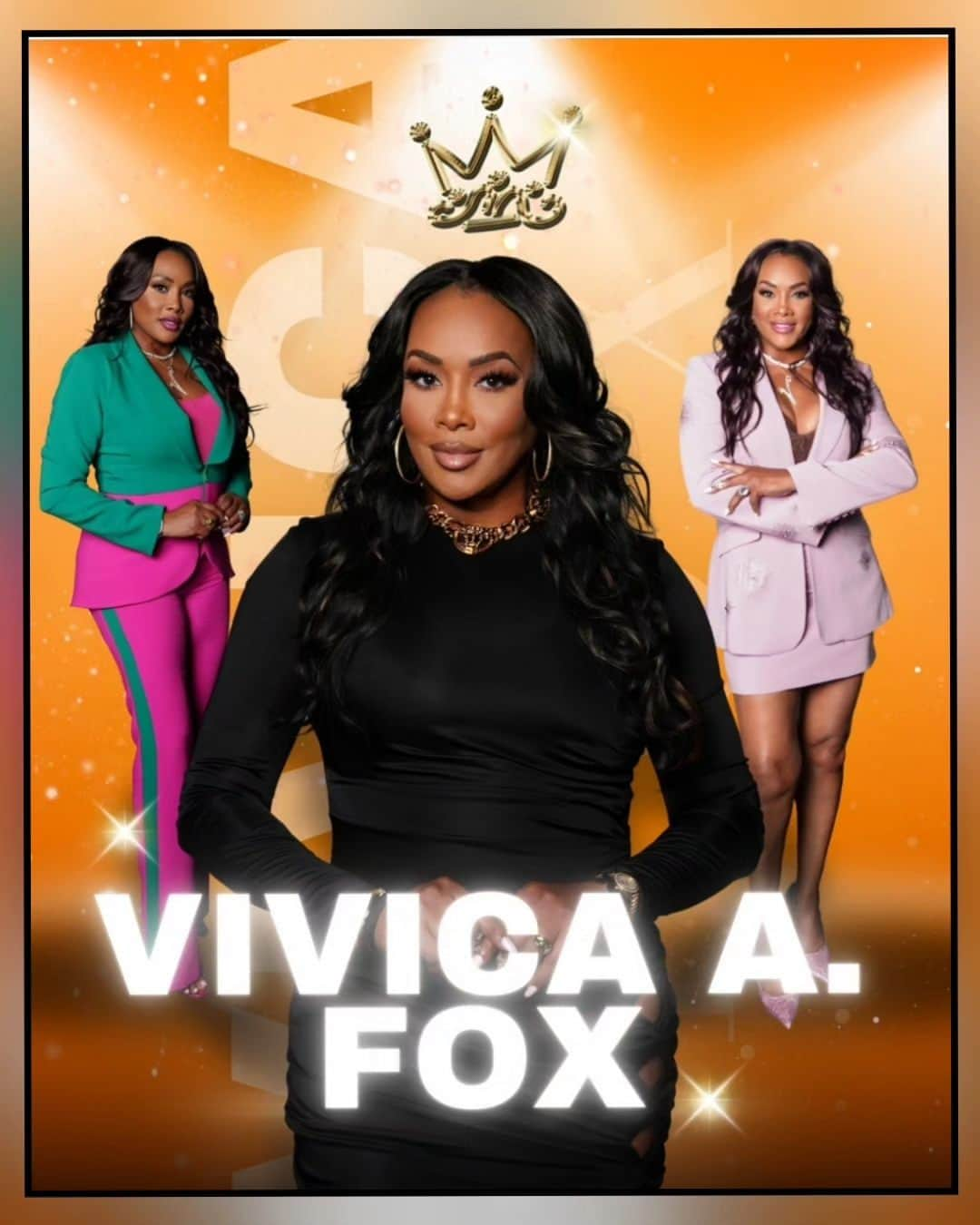 ヴィヴィカ・A・フォックスのインスタグラム：「GM Dawlings! YAASS It's time for da FAB new talkshow #CROWNED w @msvfox @syleenajohnson @chanelnicolescott & @kendragmedia "STREAMING NOW" on @intheblacknetwork Much LUV to "CEO" @duboseofficial 4 this amazing opportunity! Check us out on @Roku @appletv #Firestick & more! Viv's Makeup @lbbeautybar Hair @kenyaonhair #LifeIsGood #GodIsGood #Blessed #Respect #GurlPower #VivicaFoxHair #TeamVivica #TeamFox #MyGrindDontStop #LegitimateCareers #BossMoves #LoveWins #Host #FINERWOMANHOOD #ClassicBadChicks 🔥🖤💙💖👸🏽🤑🔥」