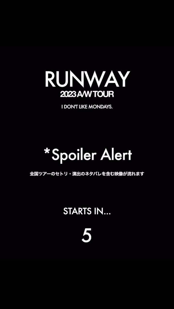 のインスタグラム：「Preview of #IDLMs_RUNWAY_OSAKA ※セットリスト・演出のネタバレを含みます。注意の上ご視聴ください。 *The following movie includes a SPOILER of the tour.  #IDLMs_RUNWAY」