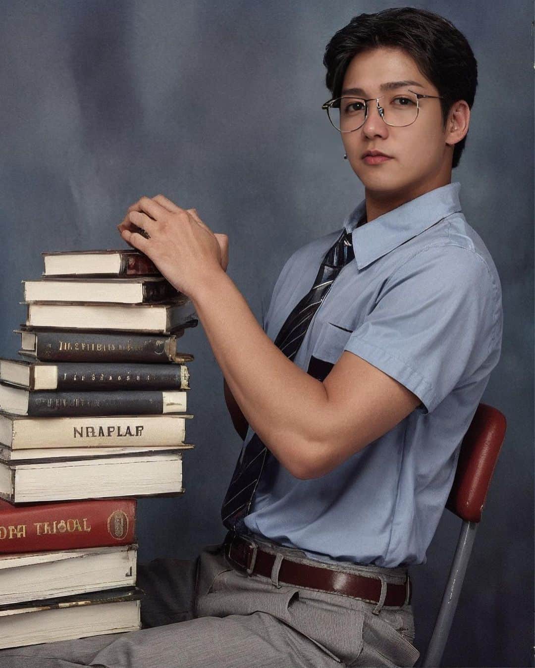 ミッチーのインスタグラム：「🧑‍🎓  #yearbook  #man #highschoolmusical」