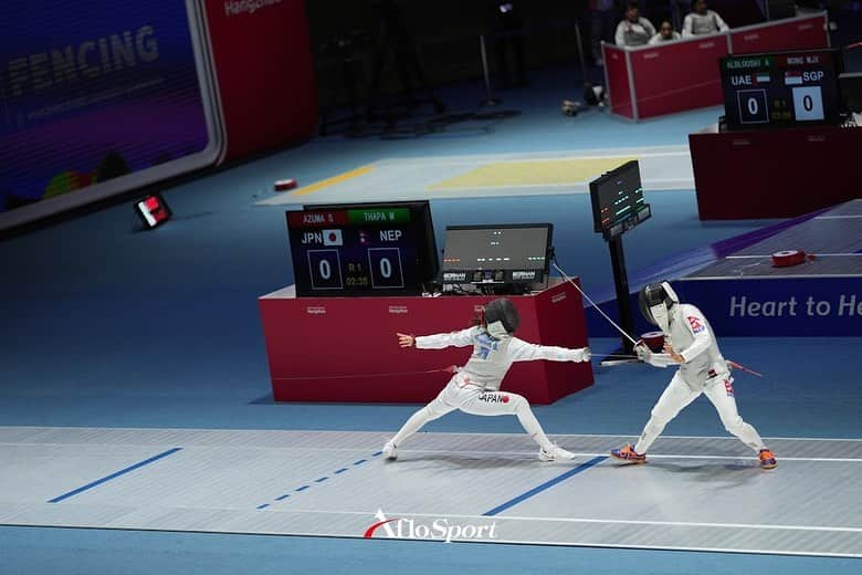 東晟良さんのインスタグラム写真 - (東晟良Instagram)「Asian games in China 2023 🇨🇳🤺 個人6位、団体3位🥉  2回目のアジア大会、前大会より良い結果で終わることができませんでした…🥲 12月から始まるワールドカップに向けてこれから準備していきます！  これからも応援よろしくお願いします！  Credit:@aflosport」10月2日 22時44分 - serafencing