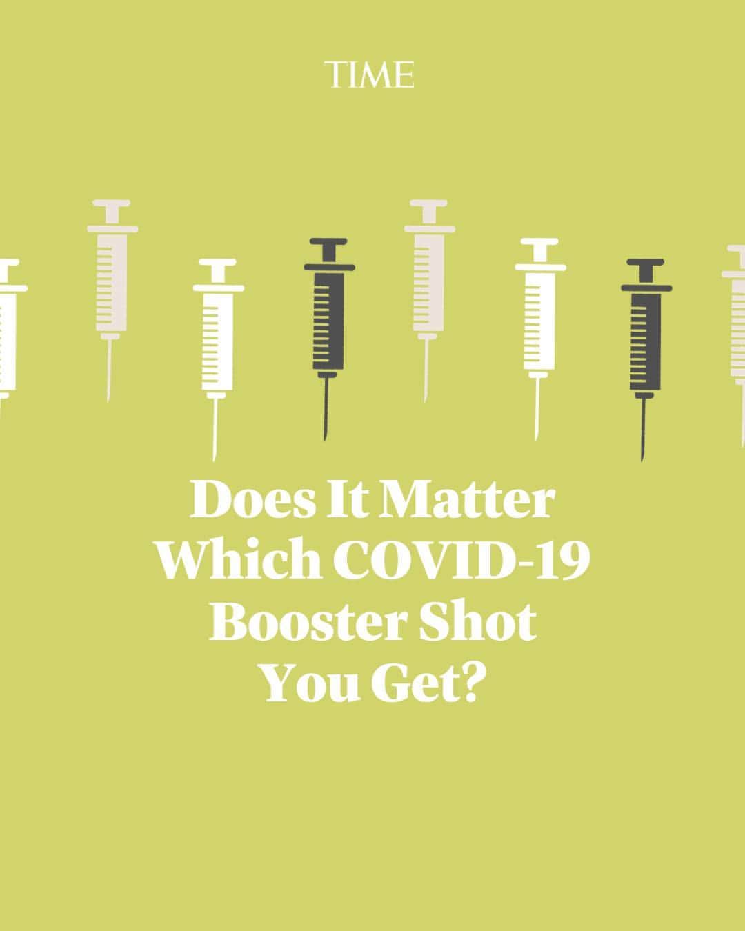 TIME Magazineのインスタグラム：「Now that it’s fall, it’s time to get updated on your COVID-19 vaccines if you want to stay protected throughout the winter, when infectious diseases flourish. But does it matter which shot you get?  For now, the two options are Moderna and Pfizer and the FDA is still reviewing the data from Novavax. Should you wait? Should you mix-and-match?   TIME reporter Alice Park interviews experts at the link in bio.」