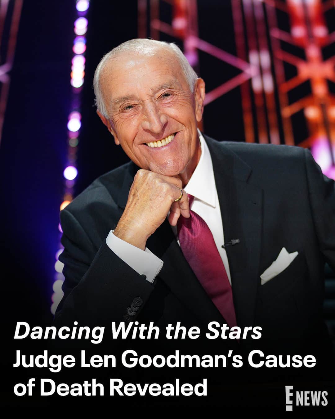 E! Onlineさんのインスタグラム写真 - (E! OnlineInstagram)「Nearly six months after his passing, more details on #DWTS judge Len Goodman's official cause of death have been revealed. 💔 Link in bio for everything we know. (📷: Getty)」10月3日 0時00分 - enews
