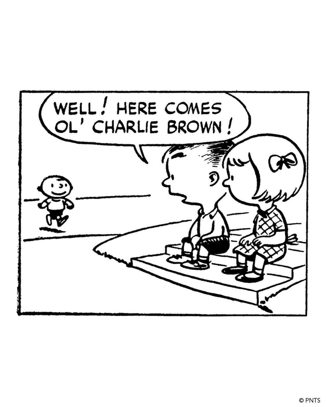 スヌーピーさんのインスタグラム写真 - (スヌーピーInstagram)「Peanuts is 73 years old today! The first Peanuts comic strip debuted on this day in 1950 and featured Patty, Shermy, and "Good ol’ Charlie Brown!⁠"⁠⁠ ⁠ Peanuts fans are often surprised to discover that in the early comic strips, Charlie Brown did not yet have his iconic zig-zag shirt, and Snoopy walked on all fours. During those early years, Charles M. Schulz used bold black lines to craft his characters and compositions, showcasing the aspirations of a young man who had dreamt of becoming a cartoonist since childhood.⁠ ⁠⁠ "I wanted a strip that was successful, not only commercially, but good artistically so that I would have the respect of fellow craftsmen. I'm pleased that phrases I have coined have become part of the language. And I think Snoopy and Charlie Brown will be remembered.” —Charles M. Schulz, 1968⁠⁠」10月3日 0時11分 - snoopygrams