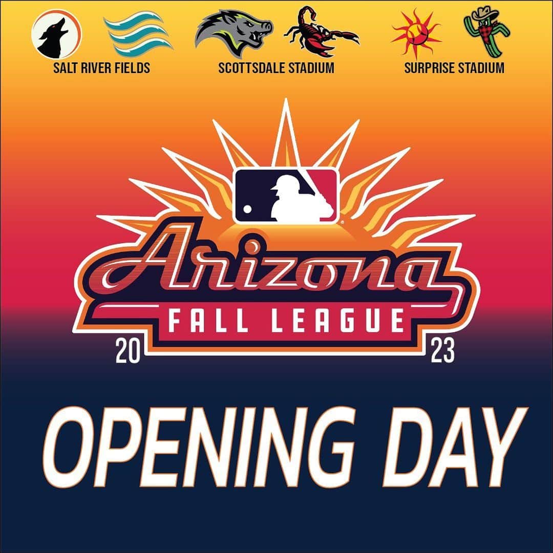 MLBさんのインスタグラム写真 - (MLBInstagram)「Opening Day for the Arizona Fall League’s 30th season is here, where the future stars of MLB shine today! #AFL23」10月3日 1時05分 - mlb