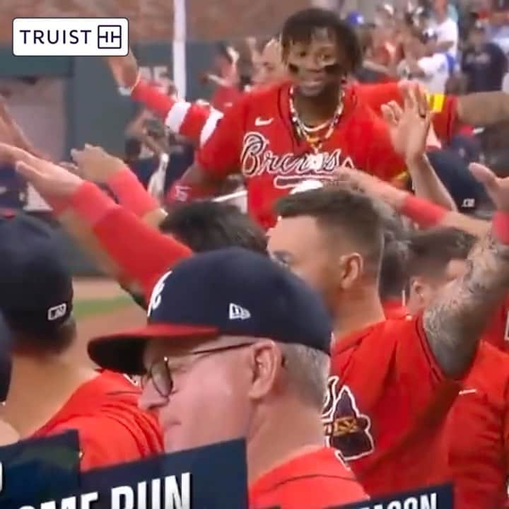 アトランタ・ブレーブスのインスタグラム：「For every home run hit by the Braves through 2025, @truist is donating $755 to the Henry Louis Aaron Fund!  307 home runs so far this season = $231,785 donated by Truist to support building programs of impact with HBCUs in honor of Hank’s incredible legacy 💙」