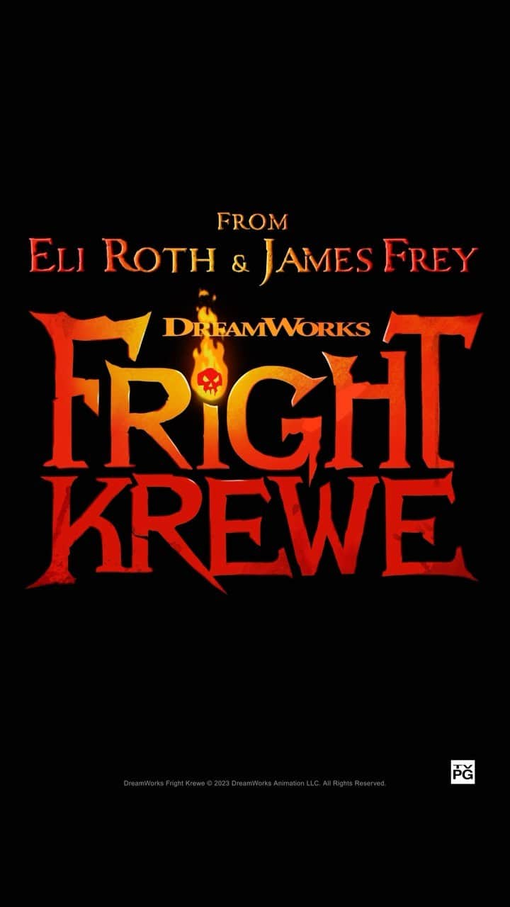 イーライ・ロスのインスタグラム：「#FrightKrewe is here! Almost 10 years in the making now live on @hulu and @peacock from @dreamworkstv. @jamesfrey_ and I created this show because we wanted something kids could watch that was really scary and fun with real monsters and great scares that the parents can enjoy too. We have an amazing cast and crew who worked for years on it and worked so hard to create a whole new world kids could dive into. I’m so proud of this series, it took years and turned out better than I ever could have dreamed. With tons of fun cameos. Don’t miss it!」