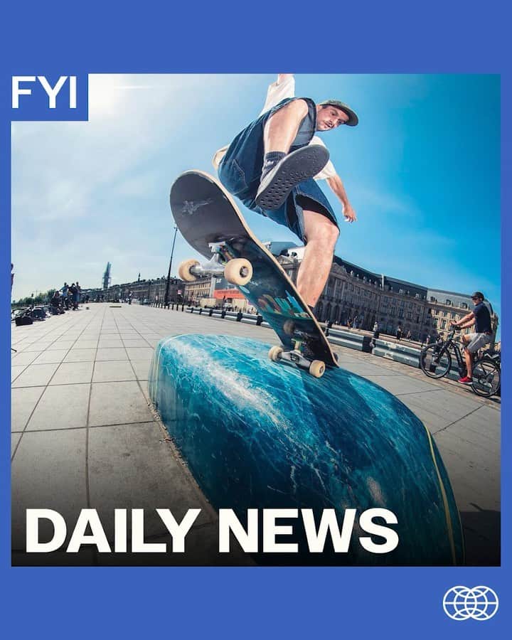 The Berricsのインスタグラム：「Daily News…  1. @leovallsconnected introduces “Contact,” an exhibition of skateable sculptures created using 3D printing technology, in an attempt to bridge the gap between skateboarding, art, and the public. The sculptures, resembling pebbles, were strategically placed in a prominent public space in Place de la Bourse, Bordeaux for six weeks for the public, and skaters from all over the world, to enjoy.   2. The dynamic duo @maurcoy and @tomasta team up for double trouble on @thenineclub’s latest episode. Tune in to hear the two teammates discusses riding for Santa Cruz, what happened with Mystery Skateboards, 50 years of Santa Cruz, Maurio back in Street League, Tom’s latest éS shoe, Maurio getting random unannounced drug testing from the Olympics, Santa Cruz Pokemon decks, what sparked Tom and Maurio to start their YouTube pages and much more!  Click the link in bio to watch these and more now showing on TheBerrics.com! #skateboardingisfun #berrics」