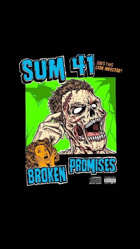 Sum 41のインスタグラム：「Proud to announce official collaboration merch: @SUM41 X @BROKENPROMISESCO. Coming soon!」