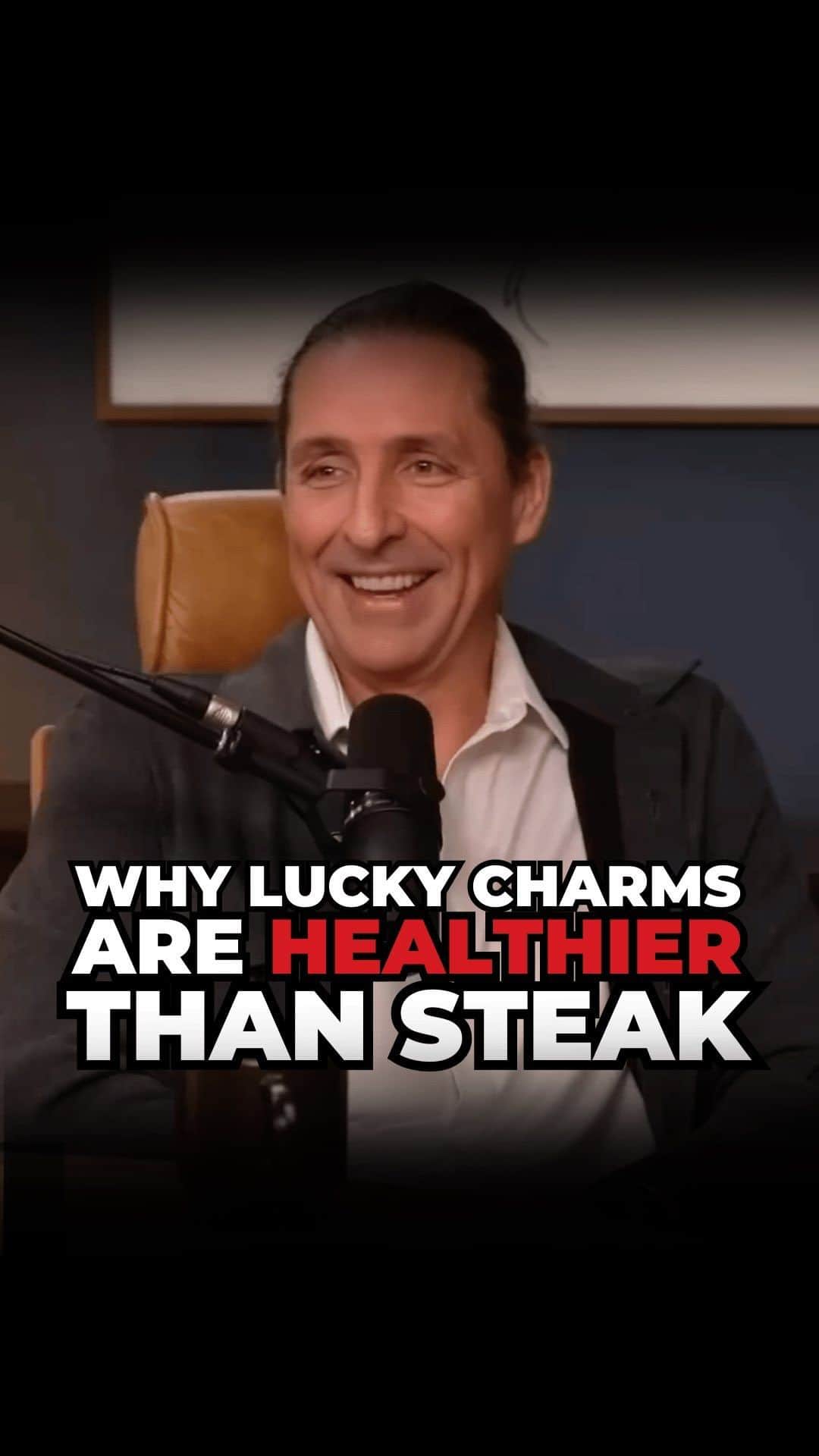 デイヴ・アスプリーのインスタグラム：「Why lucky charms are healthier than steak. 👀  (via @dhrupurohit)  #Luckycharms #Bulletproofdiet #Biohacking #Biohacker #DaveAsprey #sarcasm」